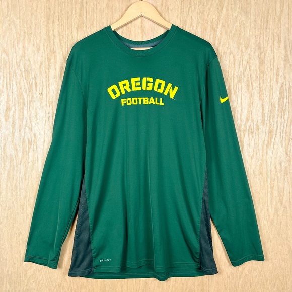 Nike Oregon Ducks Football Dri-FIT Long Sleeve Shirt - Picture 1 of 8